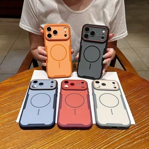 เคสโทรศัพท์มือถือแบบแม่เหล็กเคลือบด้านรุ่นใหม่สำหรับ iPhone 18 17 16 15 Pro Max ปุ่ม AI  วัสดุ TPU นิ่ม ป้องกันแรงกระแทก - Product Image 1