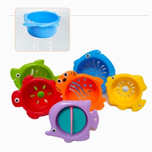 Basic Plastic Early Education Toy for Baby Children Bath Play Fun Stacker Cup