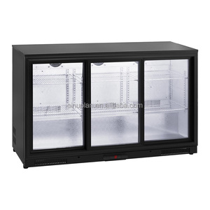 Réfrigérateur de bar commercial noir à <span class=keywords><strong>3</strong></span> <span class=keywords><strong>portes</strong></span>, refroidisseur de bière - Product Image 3
