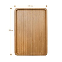 Plateau pliable multifonction en bambou pour salle de bain, à un seul niveau, pour servir des collations, des boissons, des télécommandes, à poser sur le canapé ou le bras du fauteuil