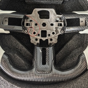 Volant en fibre de carbone en forme de D pour <span class=keywords><strong>Ford</strong></span> <span class=keywords><strong>Mustang</strong></span> GT/GT350/GT350R 2015-2017, volant de voiture à LED - Product Image 3
