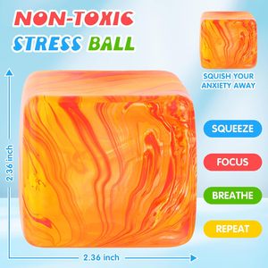 ของเล่นบีบคลายเครียด ลูกบาศก์และลูกบอลสำหรับเด็กและผู้ใหญ่ - ของเล่นเสริมพัฒนาการสำหรับเด็กออทิสติก รางวัลในห้องเรียน (สีชมพู) - Product Image 3