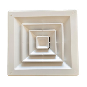 Xin Chaofeng Square Diffuser 300x300 To 600x600mm Ceiling Mount White ABS Aluminum Alloy Ventilation Air Outlet - Product Image 1