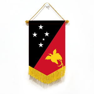 Wholesale Mini Pennant Car Flags 20x30cm Papua New Guinea Wall Decor <b>Small</b> Ornaments Hanging Digital Printing Satin Material - Product Image 5