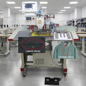 Machine de découpe laser et de couture pour collets de polos, chemises, uniformes, vêtements, pantalons, jeans et poches - Product Image 4