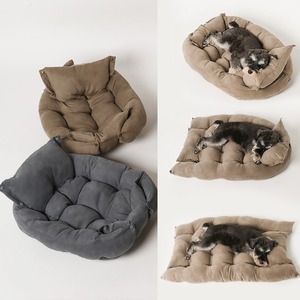 Cama cuadrada para perros, alfombrilla gruesa para gatos, perrera, cojín suave para cachorros, para dormir, esponjoso, multifuncional, plegable, cómodo, accesorios para mascotas - Product Image 5