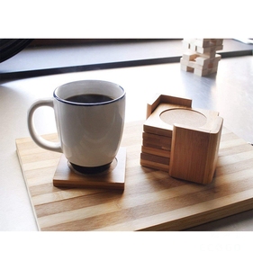 6-Piece <b>Drink</b> <b>Coasters</b> Set, Bamboo <b>Coasters</b> for <b>Drinks</b> with Holder - Product Image 4