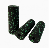 Roller busa pijat otot mini silinder ringan dan tahan lama ukuran 5,3x15cm untuk gym, rumah, fisioterapi, yoga, pilates, dan latihan.