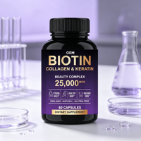Capsules de collagène multi-peptides pour femmes et hommes, collagène hydrolysé pour les cheveux, la peau et les ongles, complément alimentaire quotidien