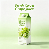 Groothandel op maat gemaakte dranken 1L doosverpakking natuurlijke frisse aromatische groene druiven fruitsap