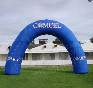 Arc de ligne d'arrivée de début gonflable géant d'arche gonflable de sport de 8m pour la course sportive est livré avec ventilateur - Product Image 4