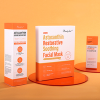 Masque facial en boue à l'astaxanthine et à la vitamine C pour OEM/ODM, nettoyage en profondeur, anti-acné, végétalien, en coton, pour le rajeunissement de la peau