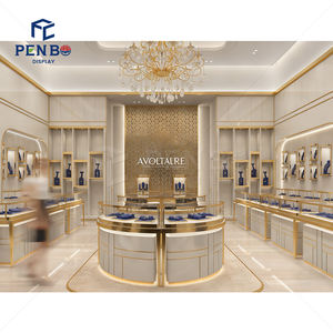 Muebles para Joyería de Dubái, Muebles de Exhibición de Joyería Curvos de Lujo Personalizados, Diseño y Exhibición de Tiendas de Joyería - Product Image 4