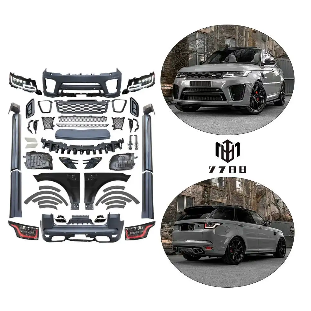 Offre Spéciale mise à niveau convertir kit de carrosserie modèle SVR lifting big surround pour land Range Rover Sport L494 2014-2017 jusqu'à 2018-2022