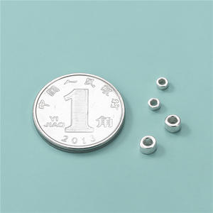 925 Sterling Silver Round Tube <strong>Beads</strong> <strong>Bugle</strong> Spacer <strong>Beads</strong> for Jewelry Findings &amp; Components - Product Image 2