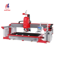 Machine de découpe de pierre à jet d'eau et à scie CNC 5 axes, puissance de 20,5 kW pour la découpe de précision du granit, du marbre, du quartz, des composants de moteur et d'engrenage