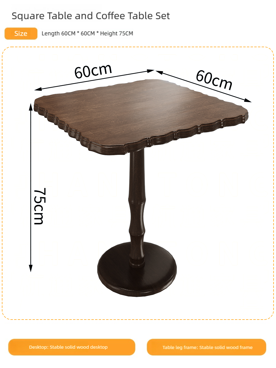 Mesa cuadrada de 60cm