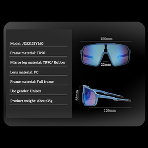 New TR90 Integrated Large <b>Frame</b> Light Weight UV400 Protection Outdoor Sports Cycling <b>Square</b> <b>Frame</b> Polarized <b>Sunglasses</b> - Product Image 2