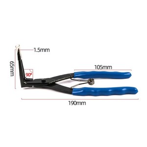 Outils universels de réparation automobile : <span class=keywords><strong>Pince</strong></span> à circlips à angle droit 90 degrés, <span class=keywords><strong>pince</strong></span> à circlips à angle droit, <span class=keywords><strong>pince</strong></span> à circlips à trou - Product Image 2