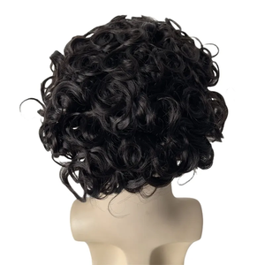 ท็อปเปอร์ผมแท้แบบลอนคลื่นหลวม 19 มม. ทำจากผมอินเดีย ยี่ห้อ French Lace PU  สีดำสนิท สำหรับผู้ชาย - Product Image 5