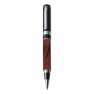 Penna a Sfera in Marmo Rosso con Logo Personalizzato, Penna in Metallo Originale con Punta da 0,5mm per Regali e Promozioni - Product Image 2