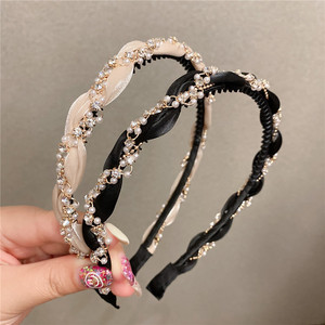 Diadema de Hada de cristal con diamantes de imitación para mujer, accesorios para el cabello, diadema de perlas - Product Image 1