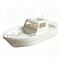 Modèle de bateau à voile imprimé en 3D sur mesure, miniature de bateau en résine blanche non peinte pour collection de loisirs, cadeau de décoration nautique OEM/ODM