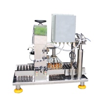 Machine de remplissage et de bouchage semi-automatique pour aérosols liquides, parfums, sprays corporels, boissons, haute précision, en acier inoxydable