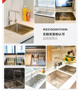 Ordine all'ingrosso NSF certificata 40 pollici doppia ciotola lavello 304 acciaio inossidabile fatto a mano prova di graffio 5000 unità mensile - Product Image 6