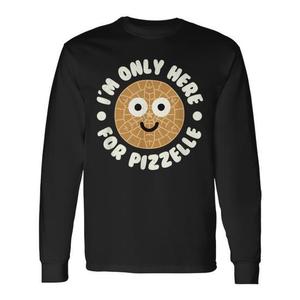 Camiseta Promocional de Manga Larga con Diseño 'I'm Only Here for Pizzelle' de Galletas Italianas Pizzelle - Product Image 1