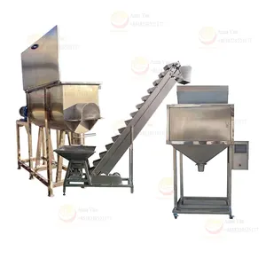 Máquina de embalagem preenchimento de pó, aço inoxidável, 304, semi automática, 1kg, 2kg, 3kg, 5kg, 10kg, granule, máquina de embalagem, preenchimento de peso