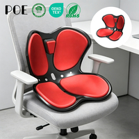 Chaise de bureau ergonomique pliable professionnelle, lavable, correcteur de posture, coussin de soutien lombaire pour voiture