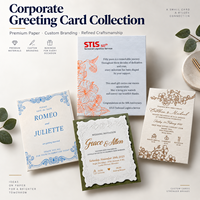Cartes de vœux d'entreprise personnalisées, cartes de fêtes professionnelles, logos personnalisés, impression dorée en relief, fournisseur en gros, OEM ODM