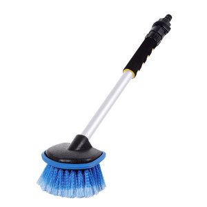 Brosse de roue à long manche pour roue en alliage de voiture et outil de lavage de brosse de <span class=keywords><strong>jante</strong></span> et de pneu pour brosses de lavage de voiture - Product Image 1