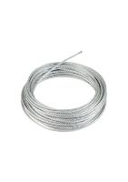 Câble de suspension en acier inoxydable SUS316 1x19 6 mm, câble métallique à haute résistance pour structure architecturale tendue