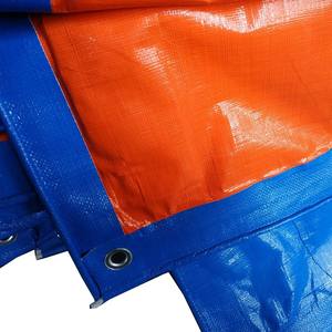Bâche en PE industrielle imperméable, robuste, prête à l'emploi, en tissu 170g, bleu et <span class=keywords><strong>orange</strong></span>, pour couverture de balcon - Product Image 5