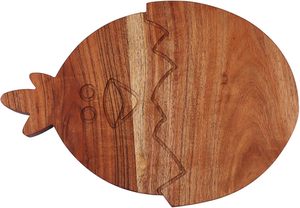 Tabla de cortar de madera con forma de huevo, bloque de cortar, bandeja para servir, decoración navideña, 1.5 cm de grosor, SON TRA CRAFT - Product Image 5