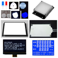 TN personnalisé 6 chiffres 7 segments écran LCD fond noir texte blanc affichage industriel Instrument Segment Code noir blanc