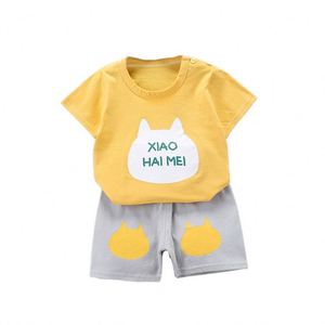 2020 all'ingrosso della fabbrica diretta del nuovo vestito a maniche corte del cotone della versione coreana del neonato <span class=keywords><strong>vestiti</strong></span> del bambino - Product Image 5