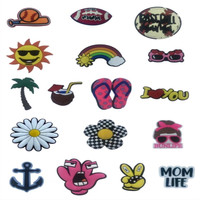 Personnalisé Softball Baseball Lettres Ancre Fleur Animal Fleur plage Sac Charmes Accessoires