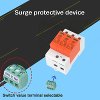 Parafoudre DC de type T2 personnalisé 20KA 3P, dispositif de protection contre les surtensions, matériau PBT, AC 40KA, certifié CE pour système solaire