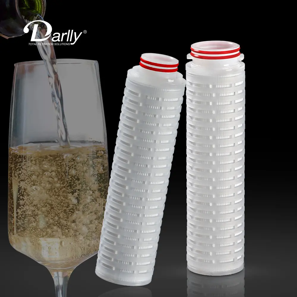 Zhejiang Hangzhou Manufacturer 5 Micron Filter Cartridge PP Pleated Filters Replacements Industrial Osmosis Water Filter System