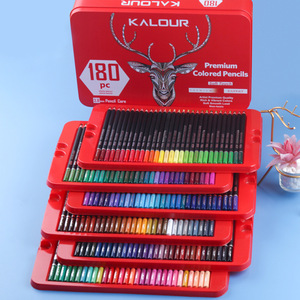 Ensemble de crayons de couleur professionnels avec 180 couleurs vibrantes et mine de 3,8 mm pour la coloration et <span class=keywords><strong>le</strong></span> <span class=keywords><strong>dessin</strong></span>, comme fournitures artistiques - Product Image 2
