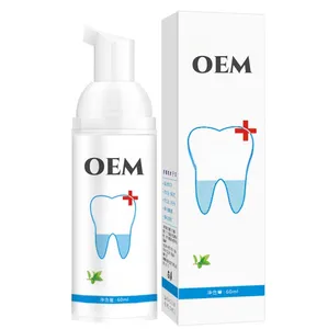 Private Label Remove Yellow Teeth Whitening Foam Liquid Toothpaste for Mouth Health Care