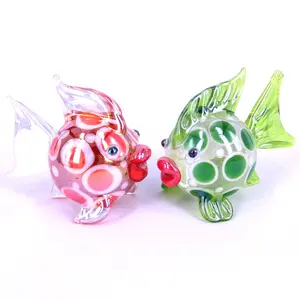 Glass decoration souvenirs gift murano style colored fish