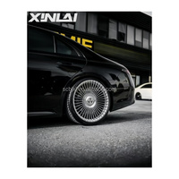 Ruedas Forjadas Monobloque de Alambre Radial Cromado Pulido Personalizadas XINLAI 5x120 5x130 5x112 para BMW, Lamborghini y Maybach