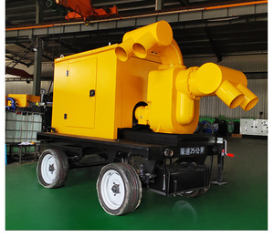 Pompe à eau centrifuge auto-amorçante portable sur camion avec 2 ou 4 roues pour l'irrigation agricole, haute puissance - Product Image 2