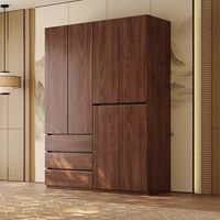 Armoire de chambre en bois massif, meuble de rangement moderne pour chambre à coucher, vente en gros directe d'usine