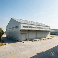 Edificio Prefabricado de Estructura de Acero OEM de Fábrica con Correas C y Z y Puerta de Panel Sándwich para Almacén