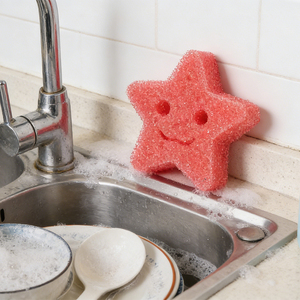 <span class=keywords><strong>Éponge</strong></span> de nettoyage thermo-sensible en forme de dessin animé personnalisée, anti-rayures, pour la cuisine, la salle de bain et la maison - Product Image 3